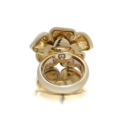 Catherine Prevost 18 Carat Yellow Gold And Diamond Flower Ring
