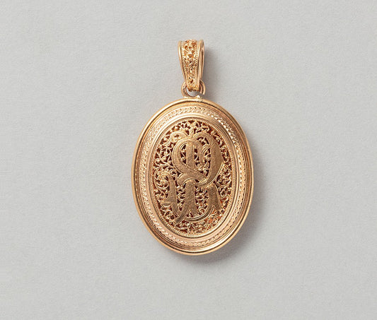 19th Century 18ct Gold Monogram Locket