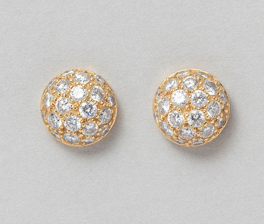 Cartier 18ct Gold & Diamond Earrings
