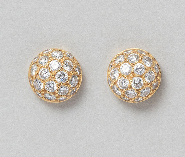 Cartier 18ct Gold & Diamond Earrings