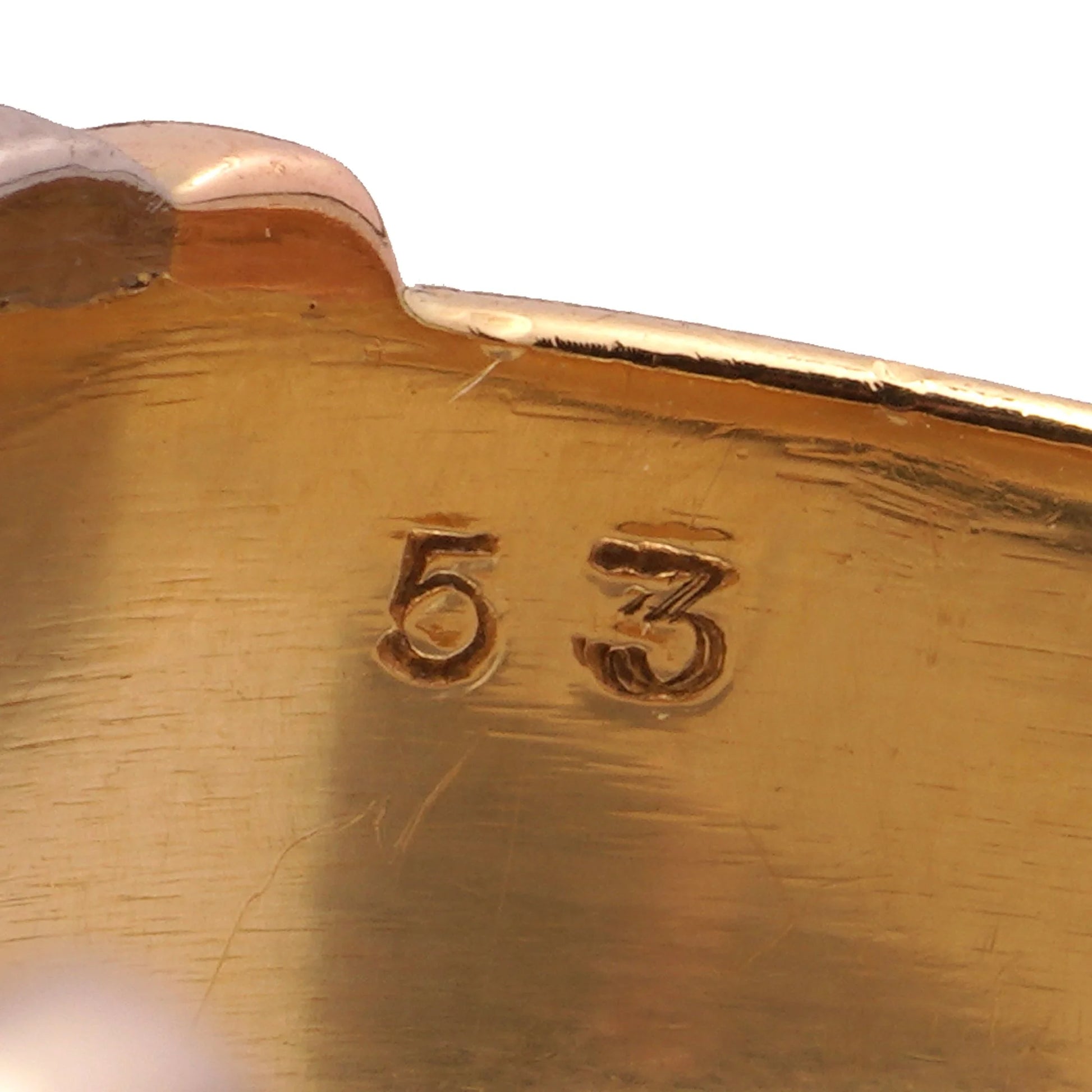 Vintage Cartier Tri Colour 18ct Gold Band Ring