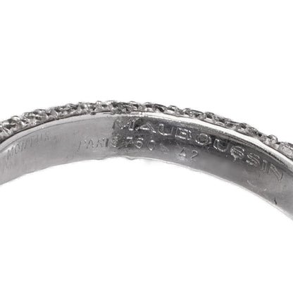 Mauboussin 8.56ct Natural No Heat Burma Sapphire and Diamond Cluster Ring