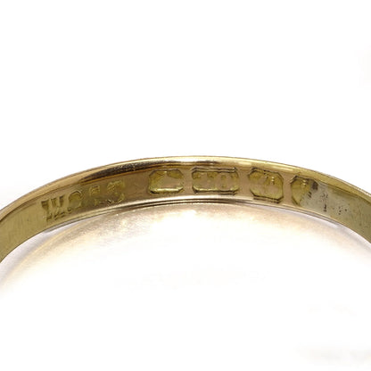 Vintage 2.50ct Opal and Diamond Three Stone Ring