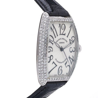 Franck Muller 6850 SC D  18ct White Gold with Factory Diamond Bezel