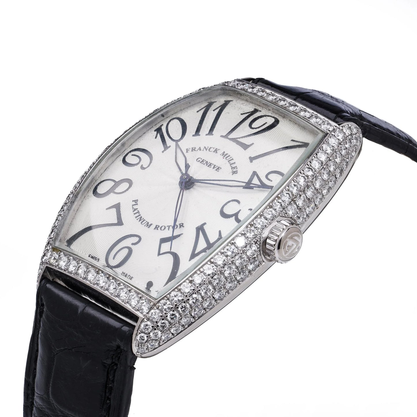 Franck Muller 6850 SC D  18ct White Gold with Factory Diamond Bezel