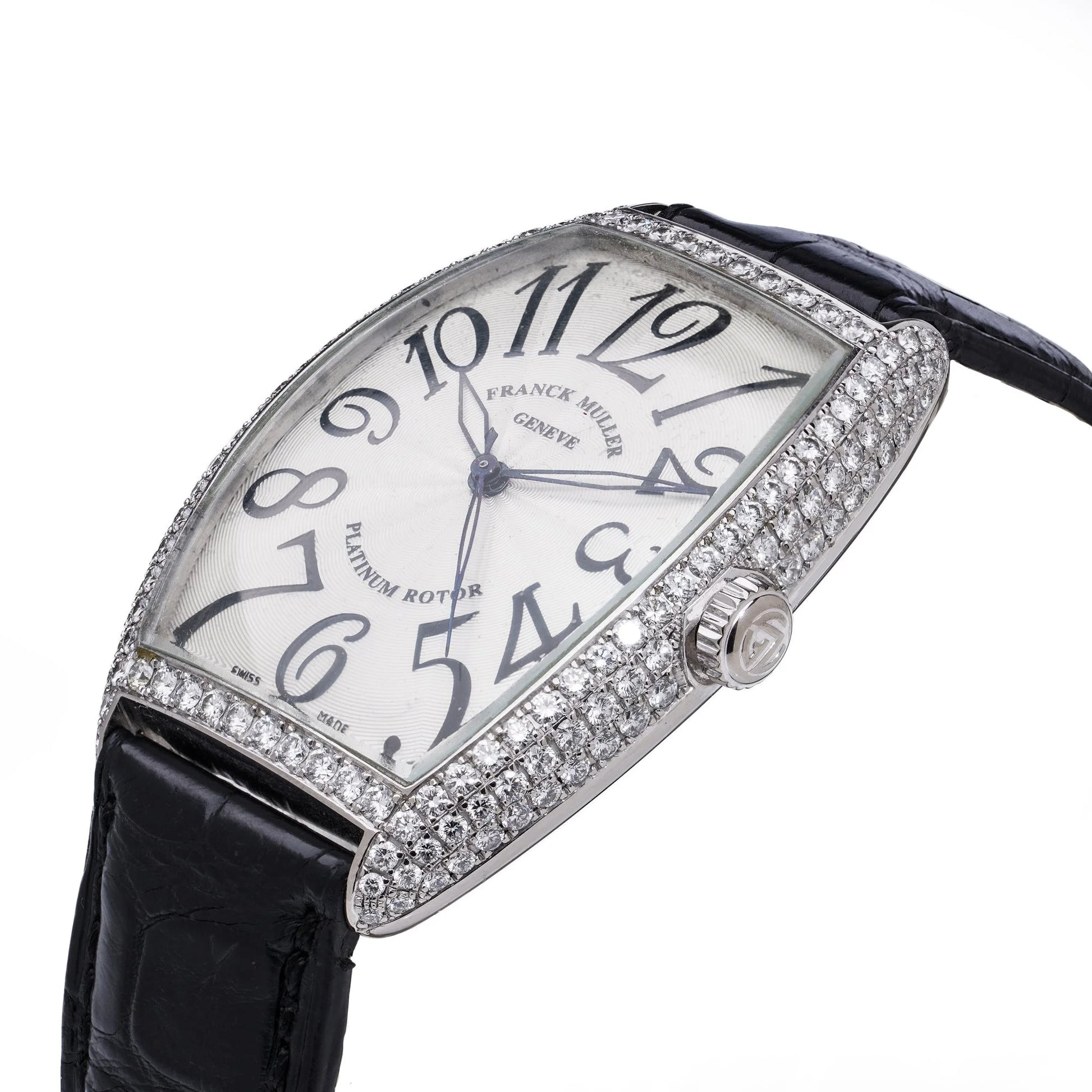 Franck Muller 6850 SC D  18ct White Gold with Factory Diamond Bezel