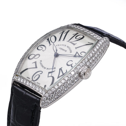 Franck Muller 6850 SC D  18ct White Gold with Factory Diamond Bezel