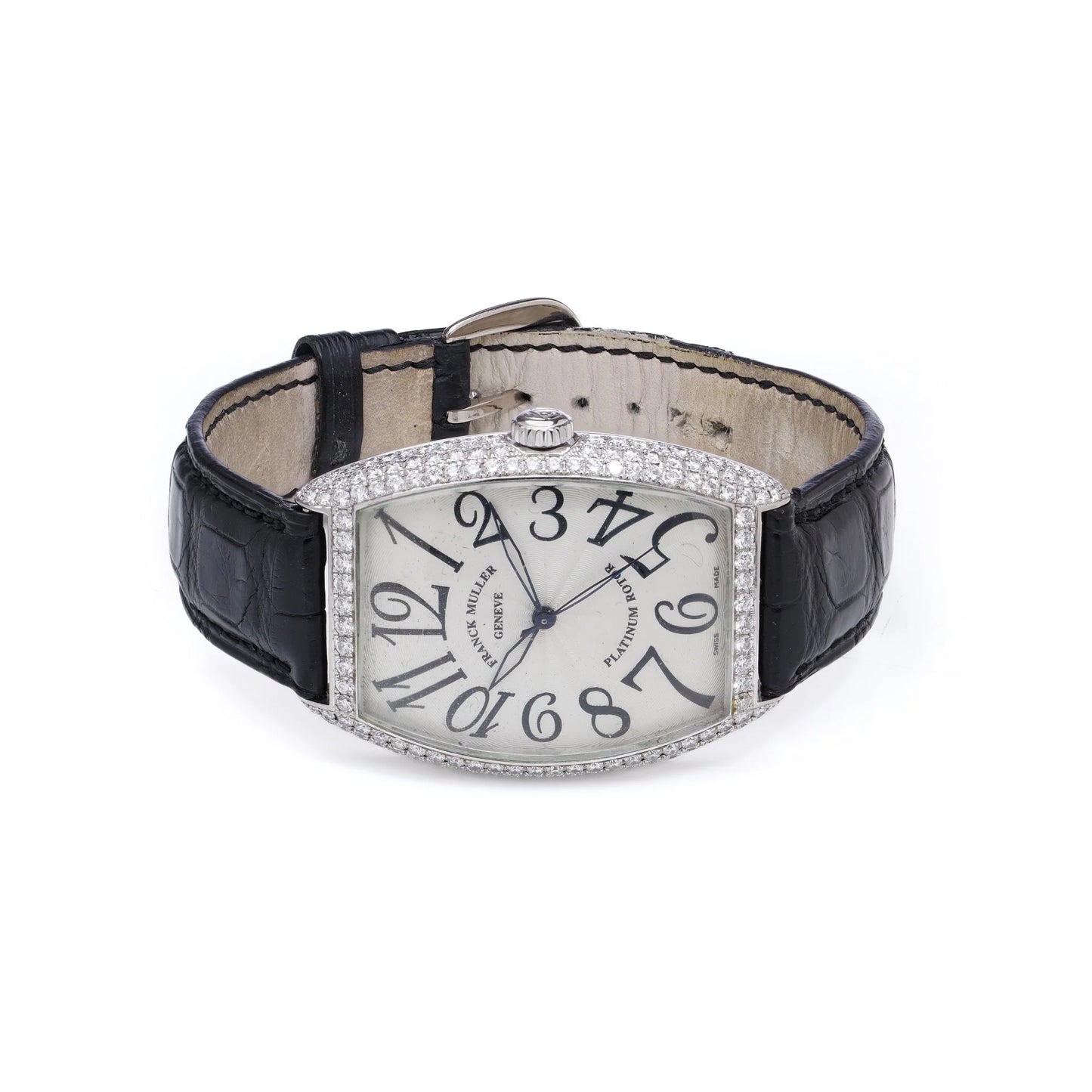 Franck Muller 6850 SC D  18ct White Gold with Factory Diamond Bezel