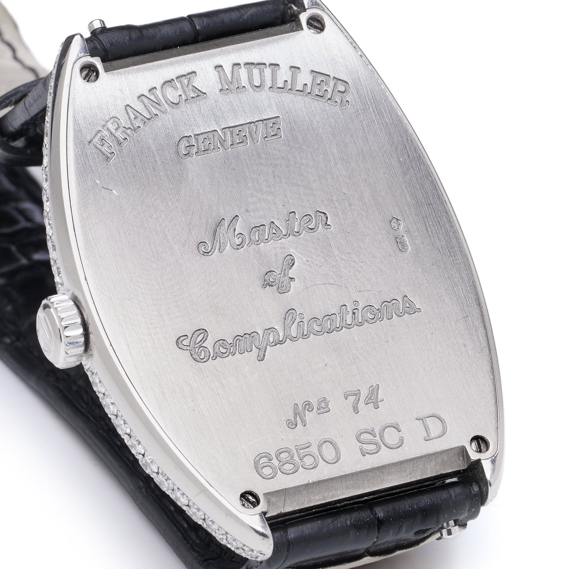 Franck Muller 6850 SC D  18ct White Gold with Factory Diamond Bezel