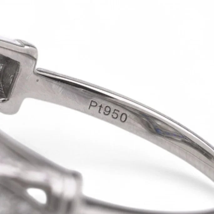 Art Deco style Platinum Diamond and Sapphire Ring