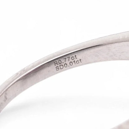 Contemporary Ruby and Diamond Flower Cluster Ring in Platinum