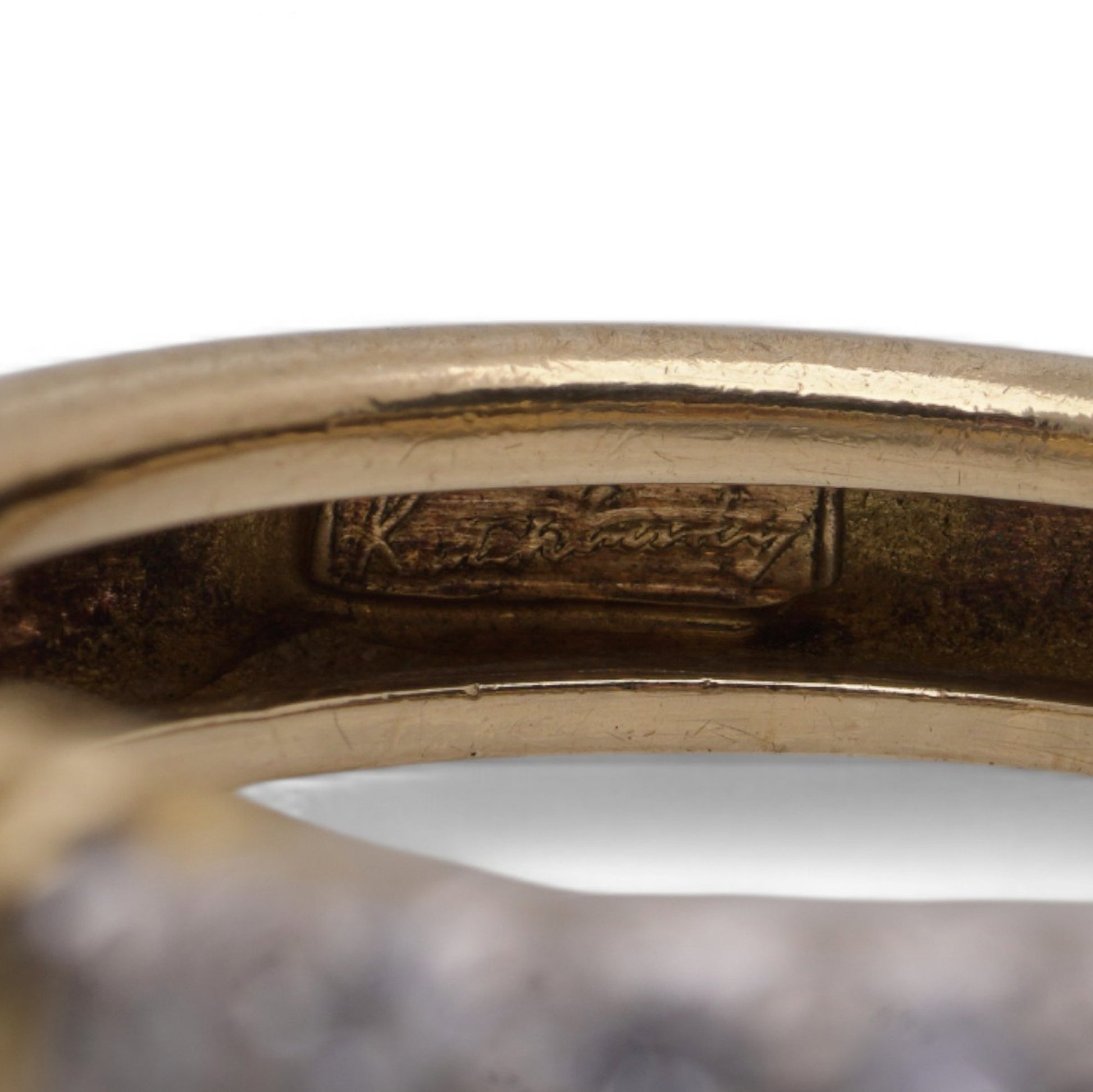 Vintage Kutchinsky Diamond Set 18ct Yellow Gold Band Ring