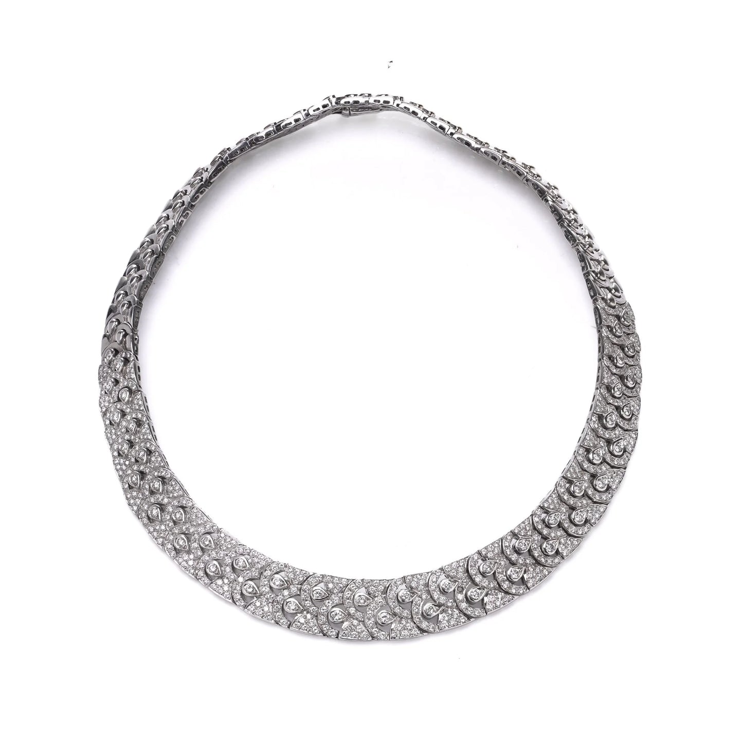 Fine 8.50ct Diamond Collar Necklace in 18ct White Gold