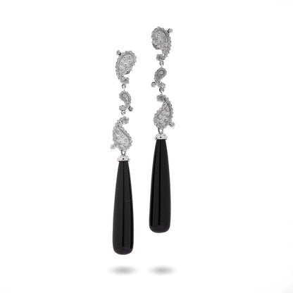 Carrera y Carrera Day and Night Earrings with Onyx Drops