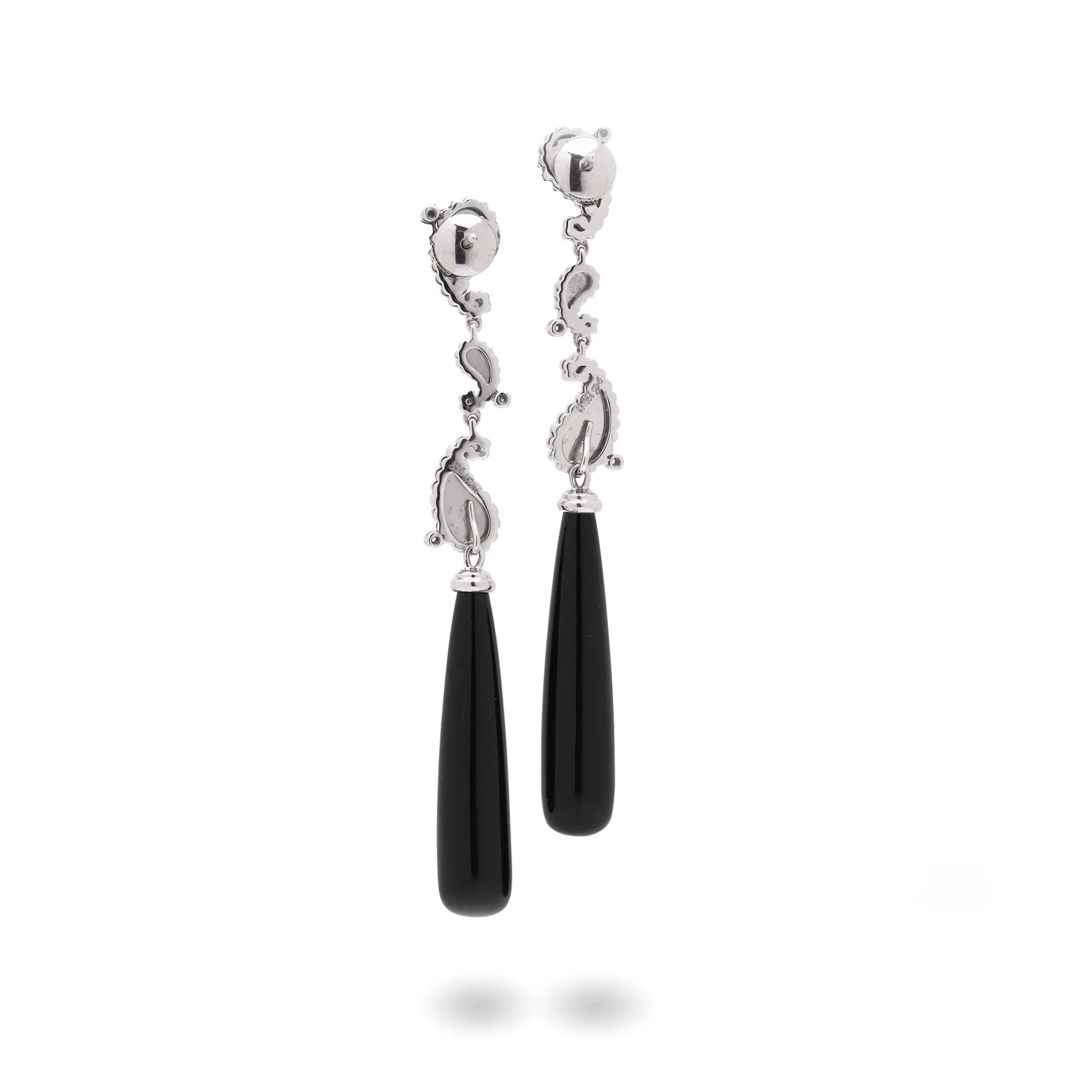 Carrera y Carrera Day and Night Earrings with Onyx Drops