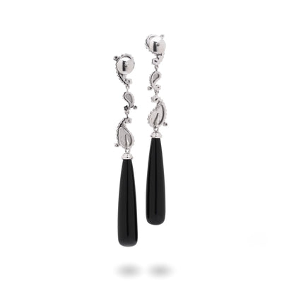 Carrera y Carrera Day and Night Earrings with Onyx Drops