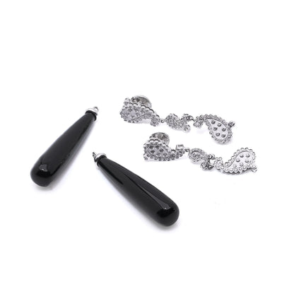 Carrera y Carrera Day and Night Earrings with Onyx Drops
