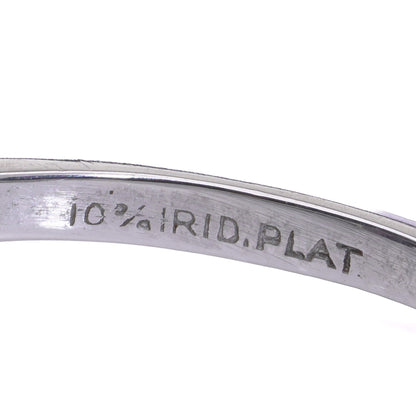 6ct Purple Spinel and Baguette Diamond Engagement Ring in Platinum