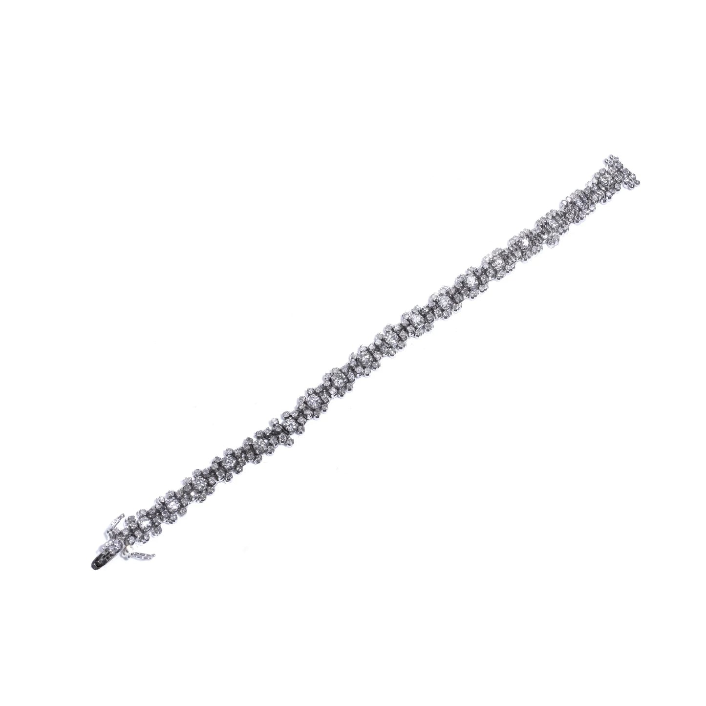 Vintage Diamond Tennis Bracelet in 18ct White Gold, Circa 1970s