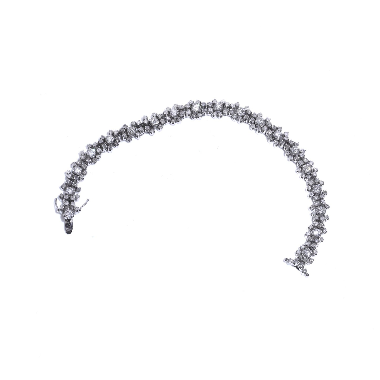 Vintage Diamond Tennis Bracelet in 18ct White Gold, Circa 1970s