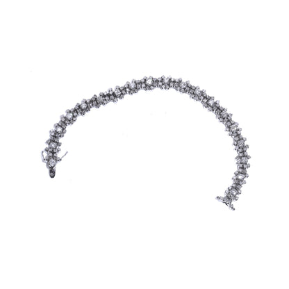 Vintage Diamond Tennis Bracelet in 18ct White Gold, Circa 1970s