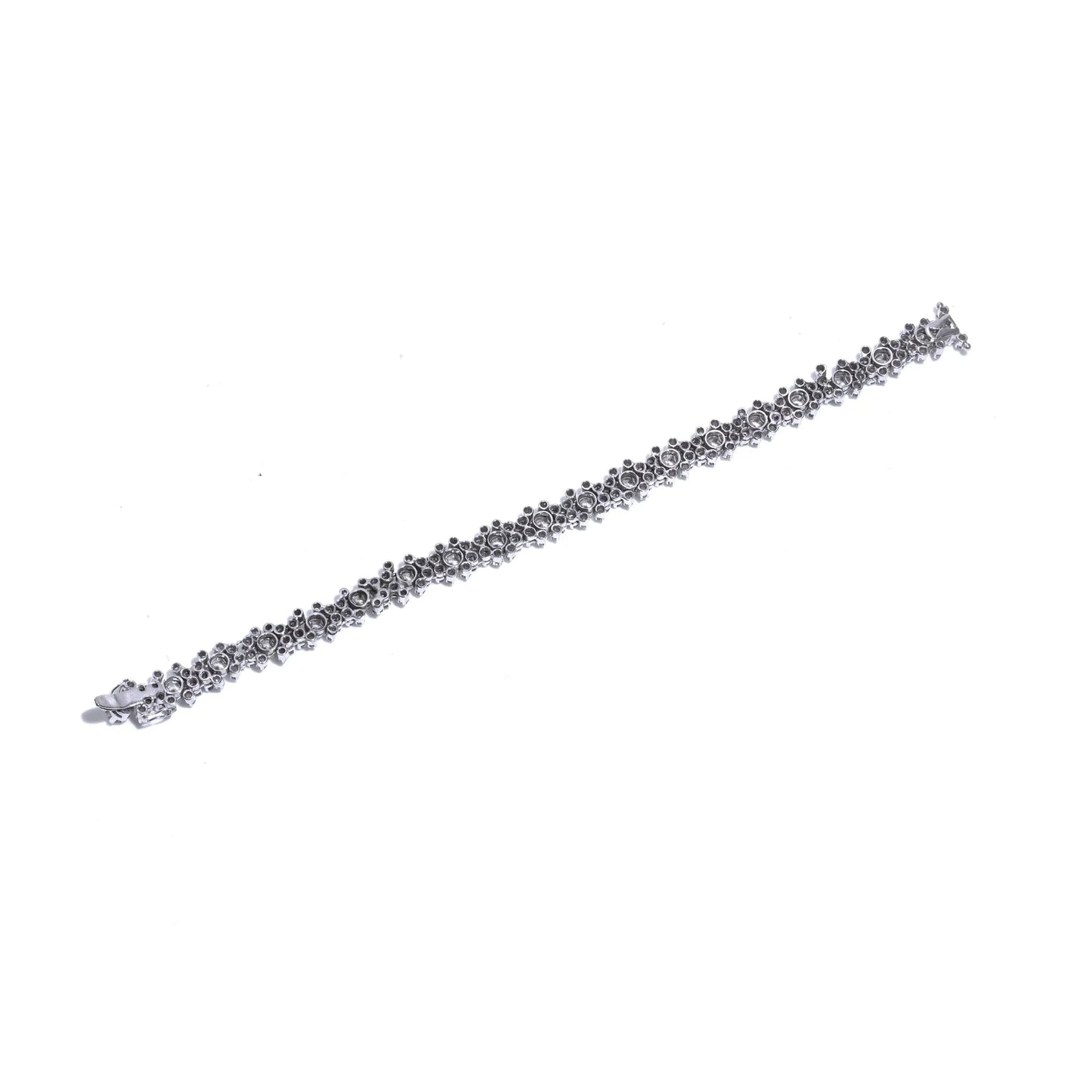 Vintage Diamond Tennis Bracelet in 18ct White Gold, Circa 1970s