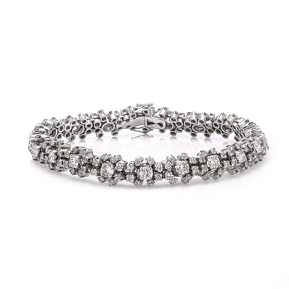 Vintage Diamond Tennis Bracelet in 18ct White Gold, Circa 1970s