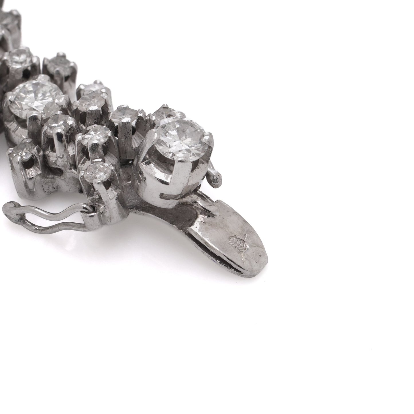 Vintage Diamond Tennis Bracelet in 18ct White Gold, Circa 1970s