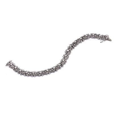 Vintage Diamond Tennis Bracelet in 18ct White Gold, Circa 1970s