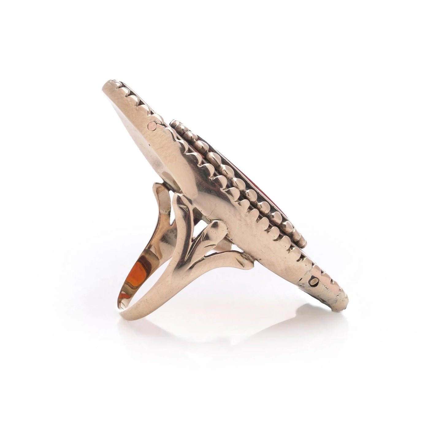 Victorian Antique Roman Carnelian Cameo Ring in 15ct Gold