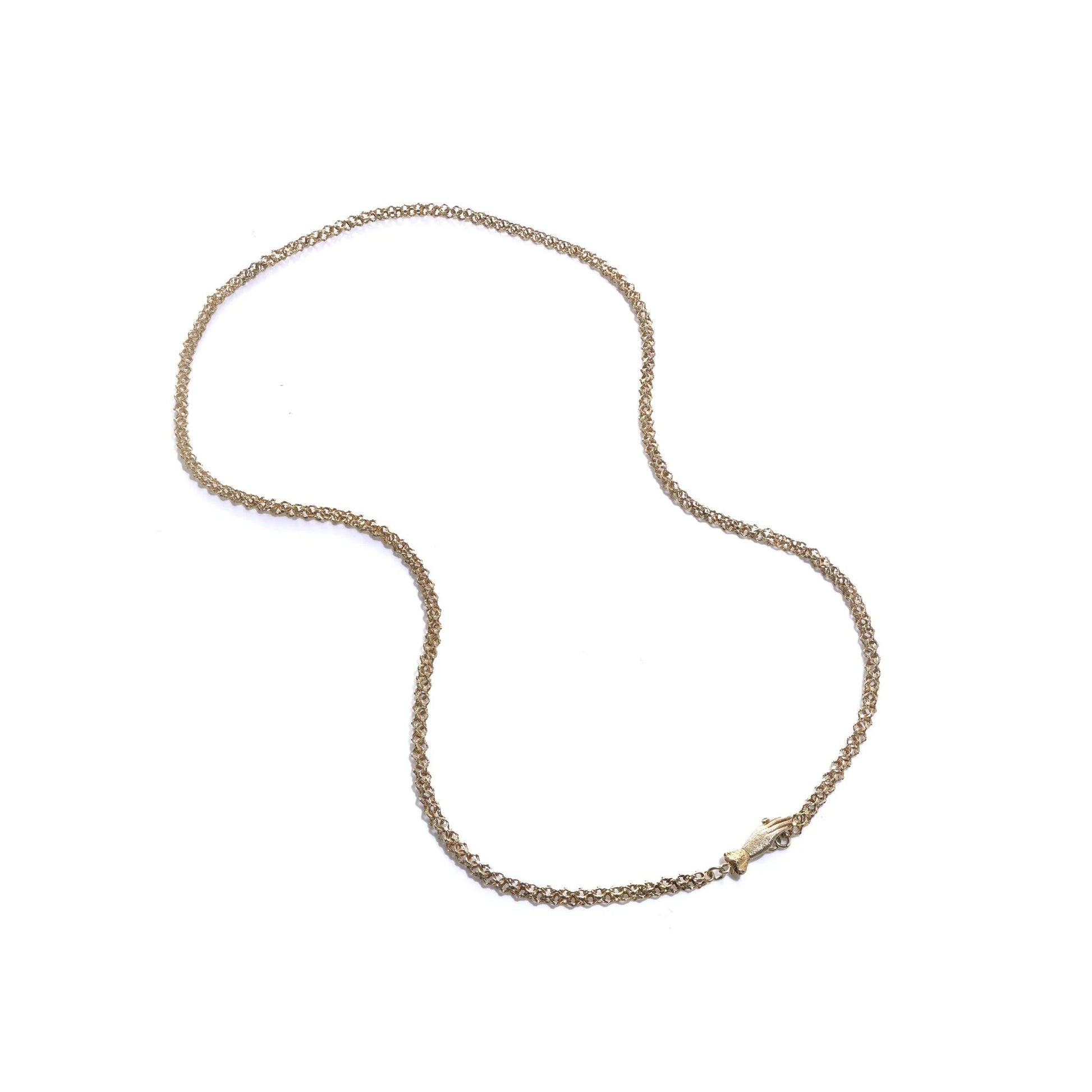 Georgian Antique 18ct Gold Chain Necklace with Hand Pendant, Circa 1800