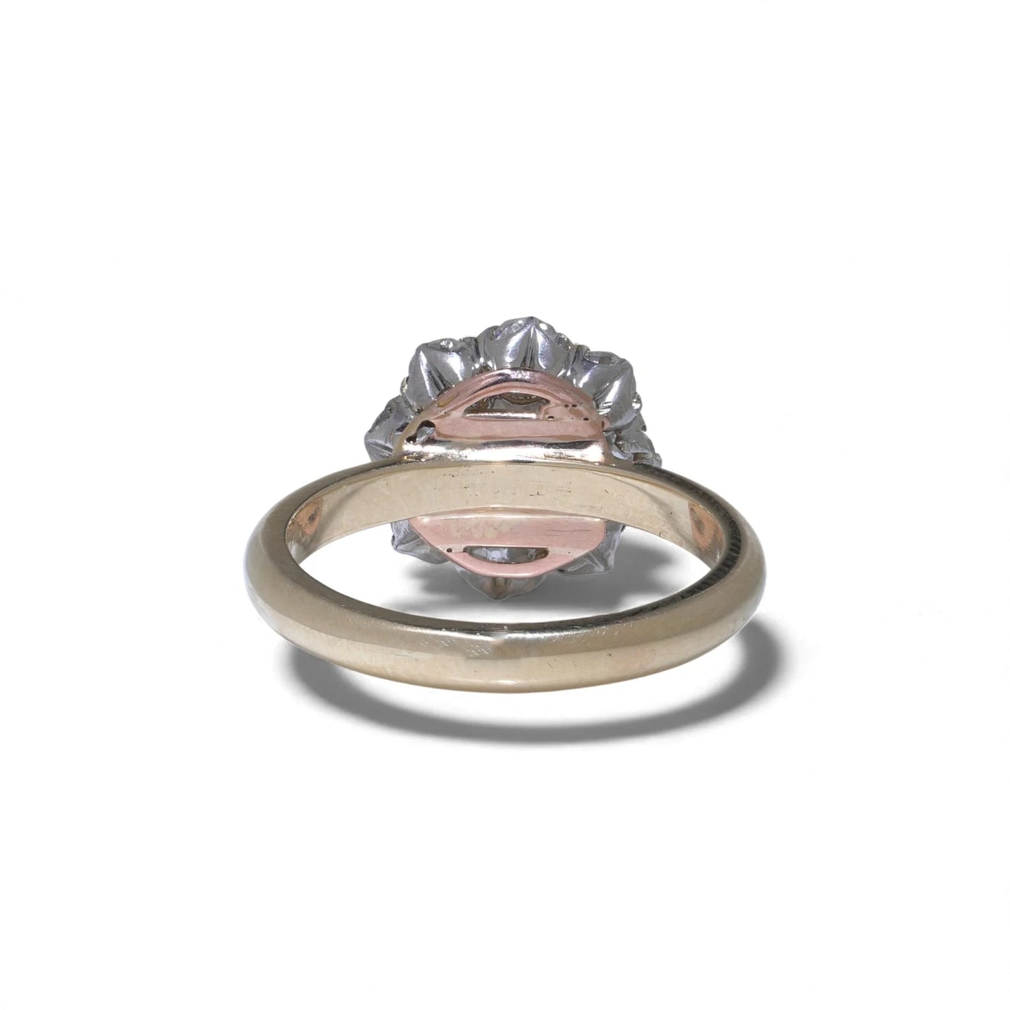 Antique Edwardian 18ct Gold Diamond Daisy Cluster Engagement Ring, c.1910