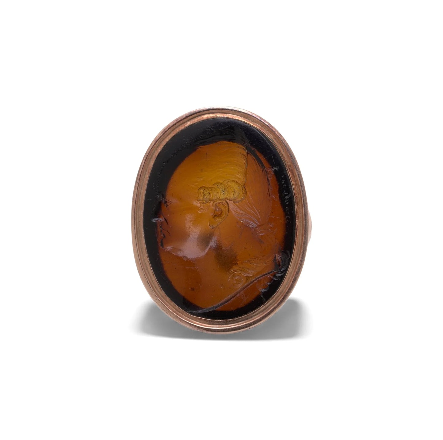 Victorian Gold Ring with 18th-Century Intaglio