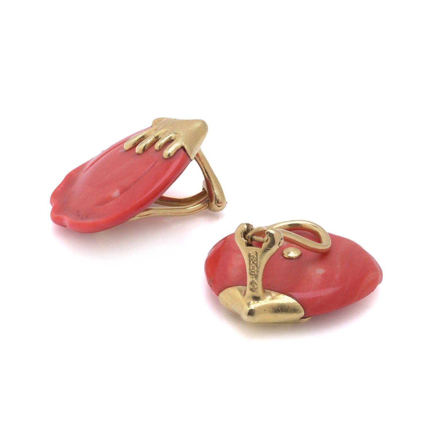 Vintage Tiffany and Co Angela Cummings Pink Quartz Petals Earrings