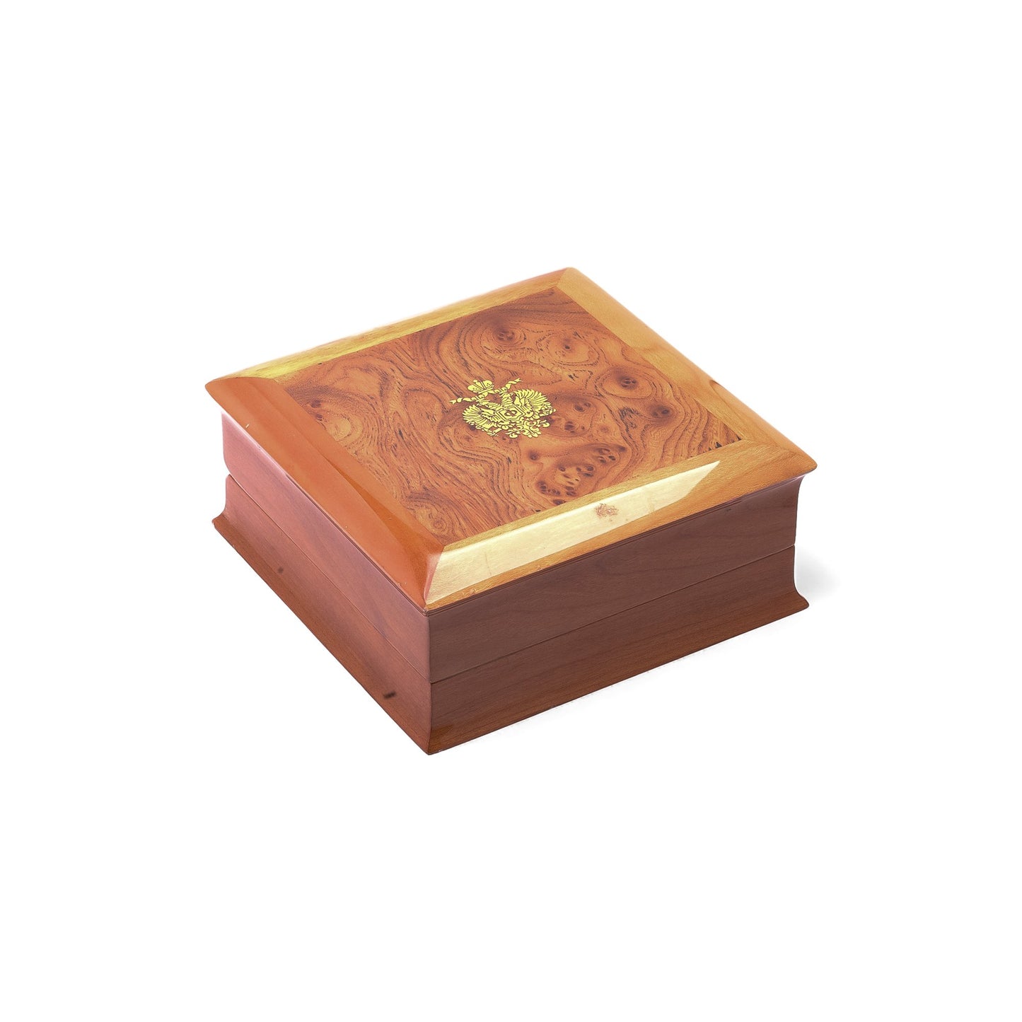 Faberge Blue Enamel and Diamond Set Gold Cufflinks