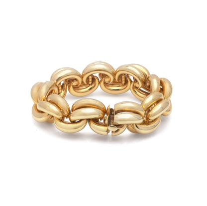 Vintage Cartier London 18ct Gold Link Bracelet, 1960s