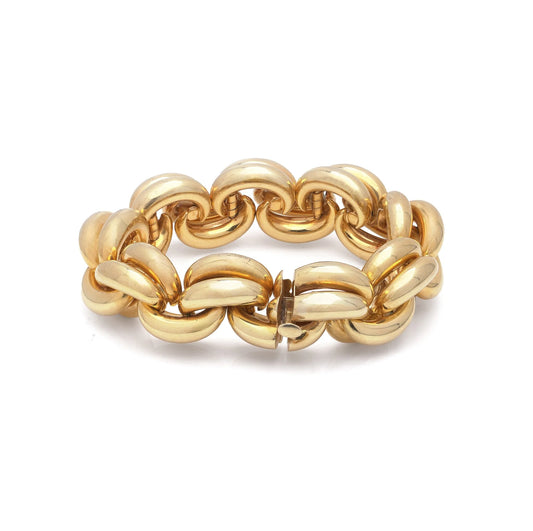 Vintage Cartier London 18ct Gold Link Bracelet, 1960s