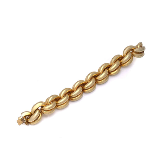 Vintage Cartier London 18ct Gold Link Bracelet, 1960s