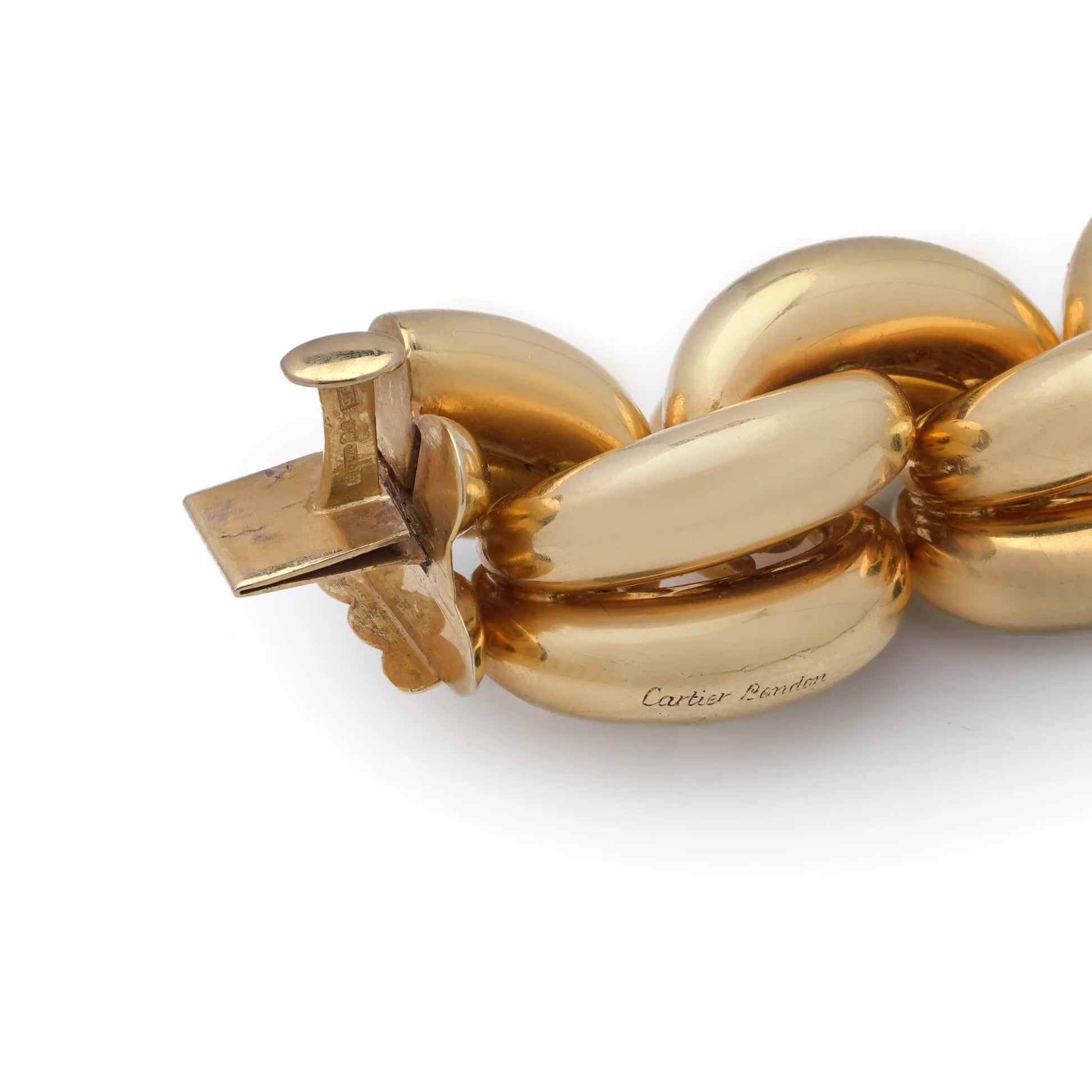 Vintage Cartier London 18ct Gold Link Bracelet, 1960s