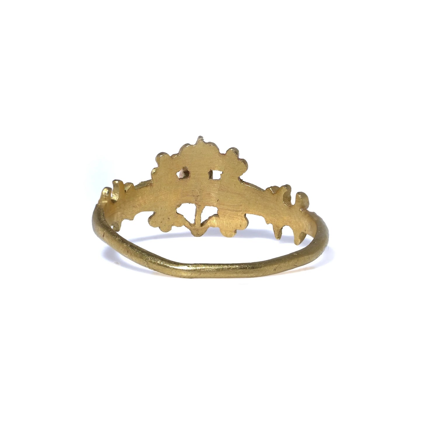 Antique 16th Century 20 Carat Gold Ring With Ruby And Enamel (Lithuanian-Polish)