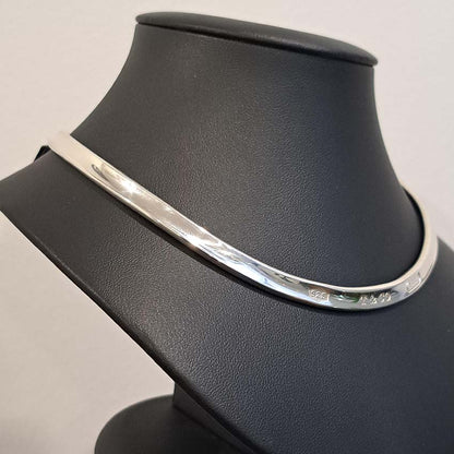 Vintage Tiffany and Co 1837 Collection Silver Collar Necklace