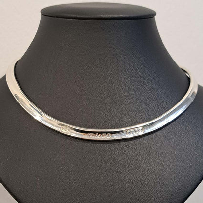 Vintage Tiffany and Co 1837 Collection Silver Collar Necklace