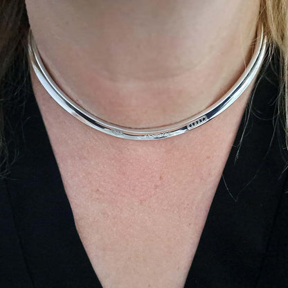Vintage Tiffany and Co 1837 Collection Silver Collar Necklace