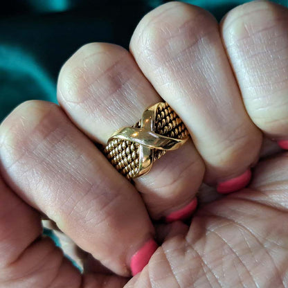 Vintage Jean Schlumberger Tiffany and Co Gold Rope Ring