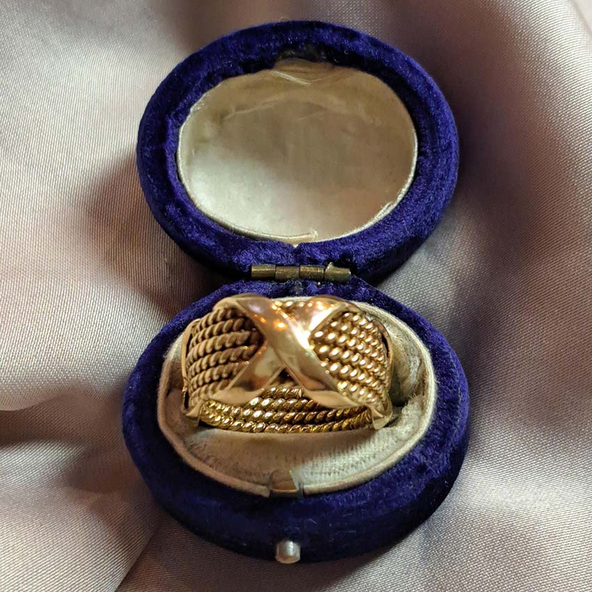 Vintage Jean Schlumberger Tiffany and Co Gold Rope Ring