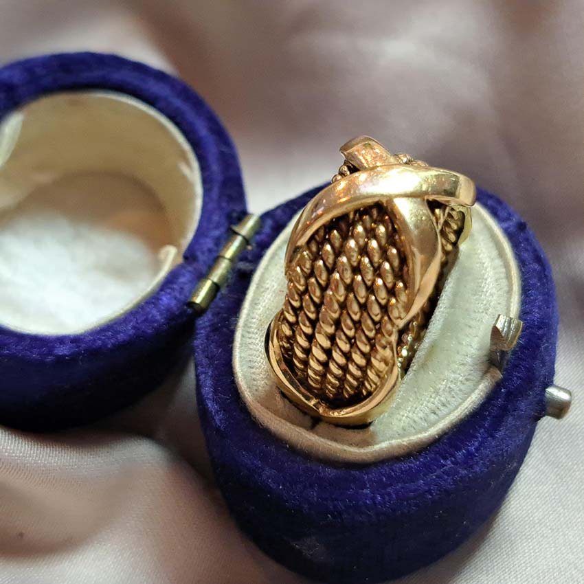 Vintage Jean Schlumberger Tiffany and Co Gold Rope Ring