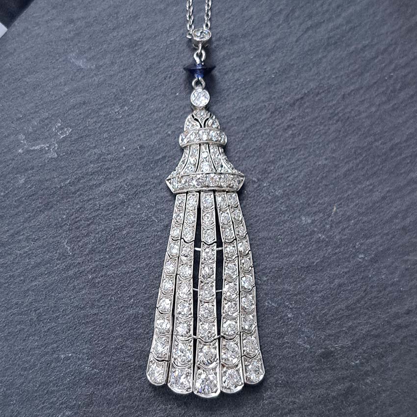 Belle Epoque 3ct Diamond Fringe Pendant