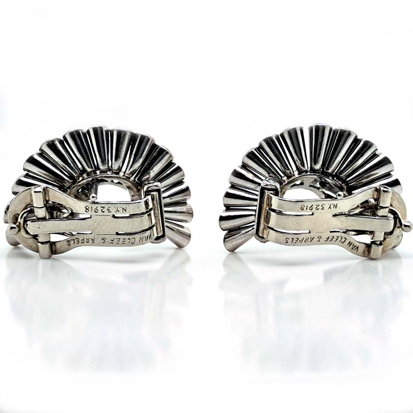 Vintage Van Cleef and Arpels Diamond Spray Earrings