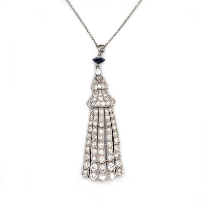 Belle Epoque 3ct Diamond Fringe Pendant