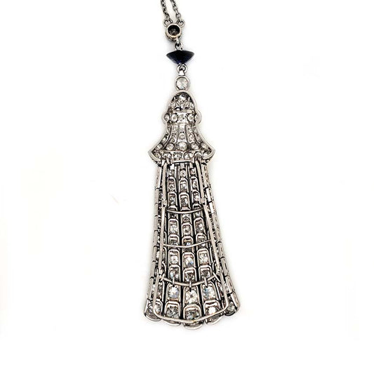 Belle Epoque 3ct Diamond Fringe Pendant